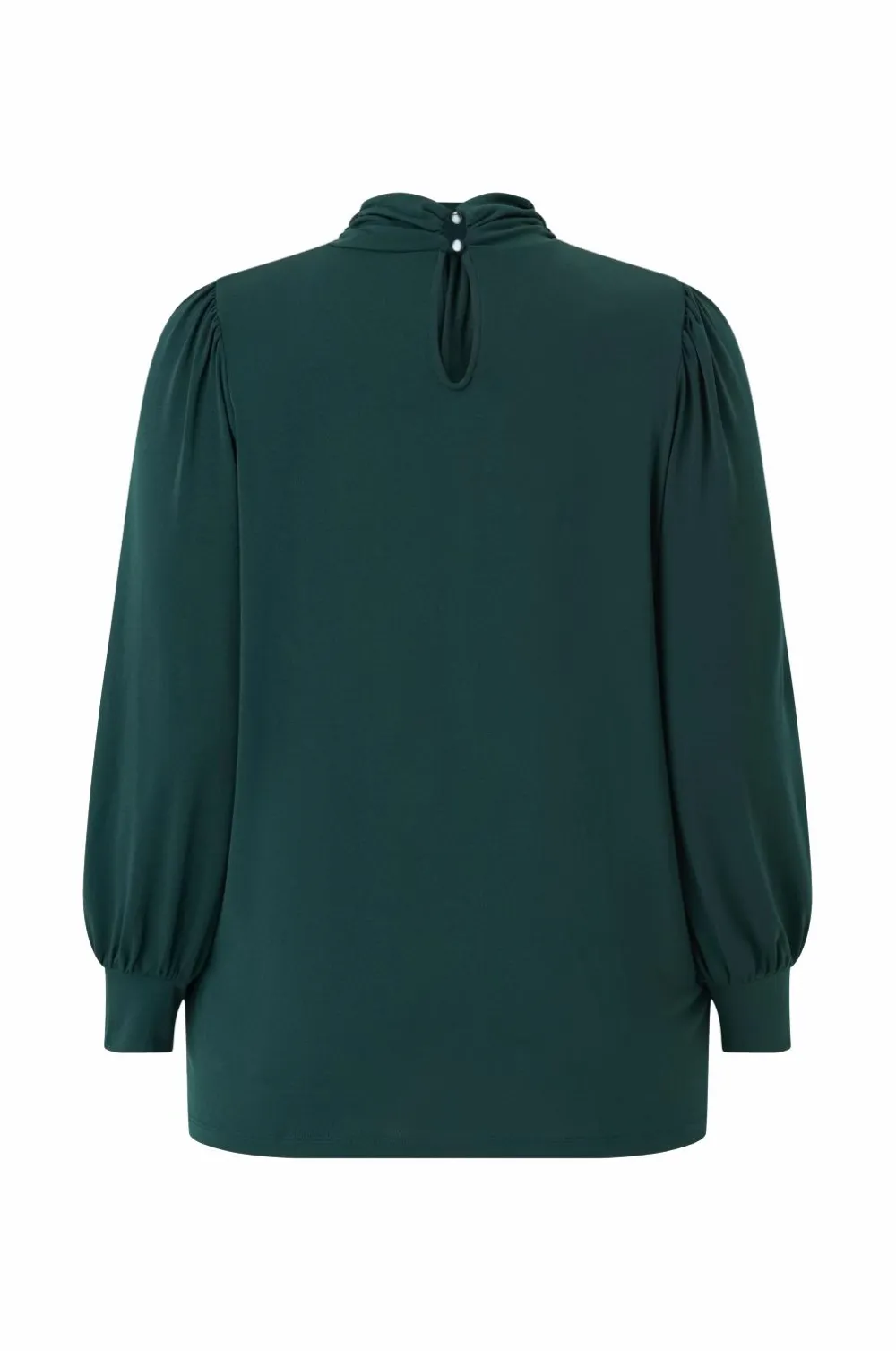 Ellos Plus collection Top med pufærmer mørkegrøn Online