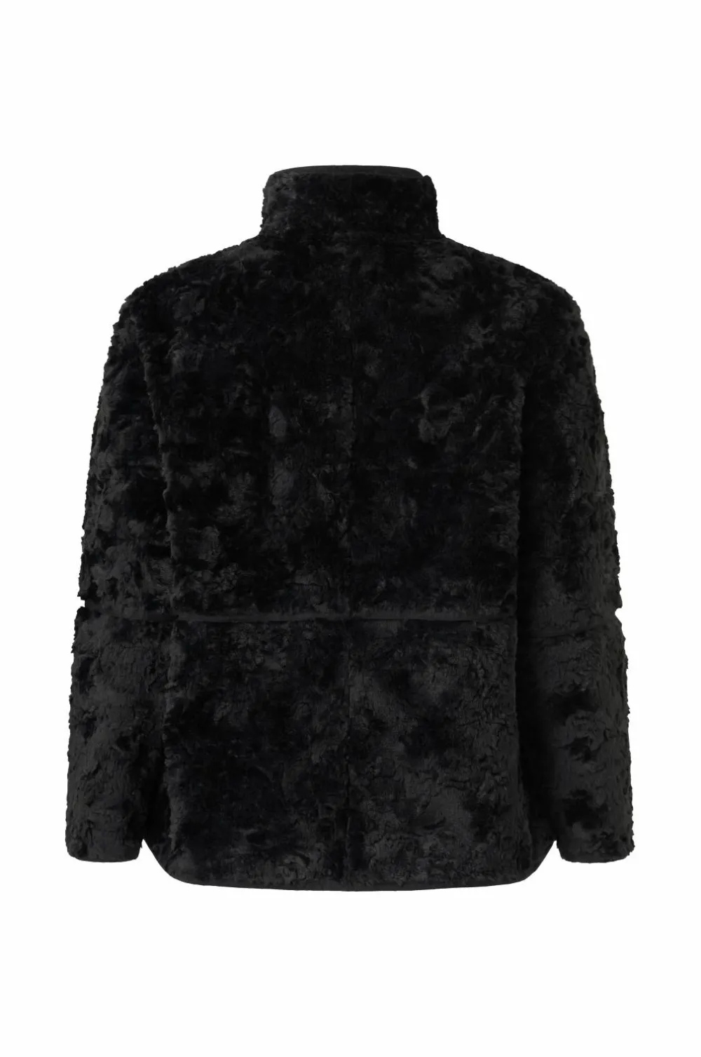 Ellos Plus collection Jakke i kunstskind Sort Hot