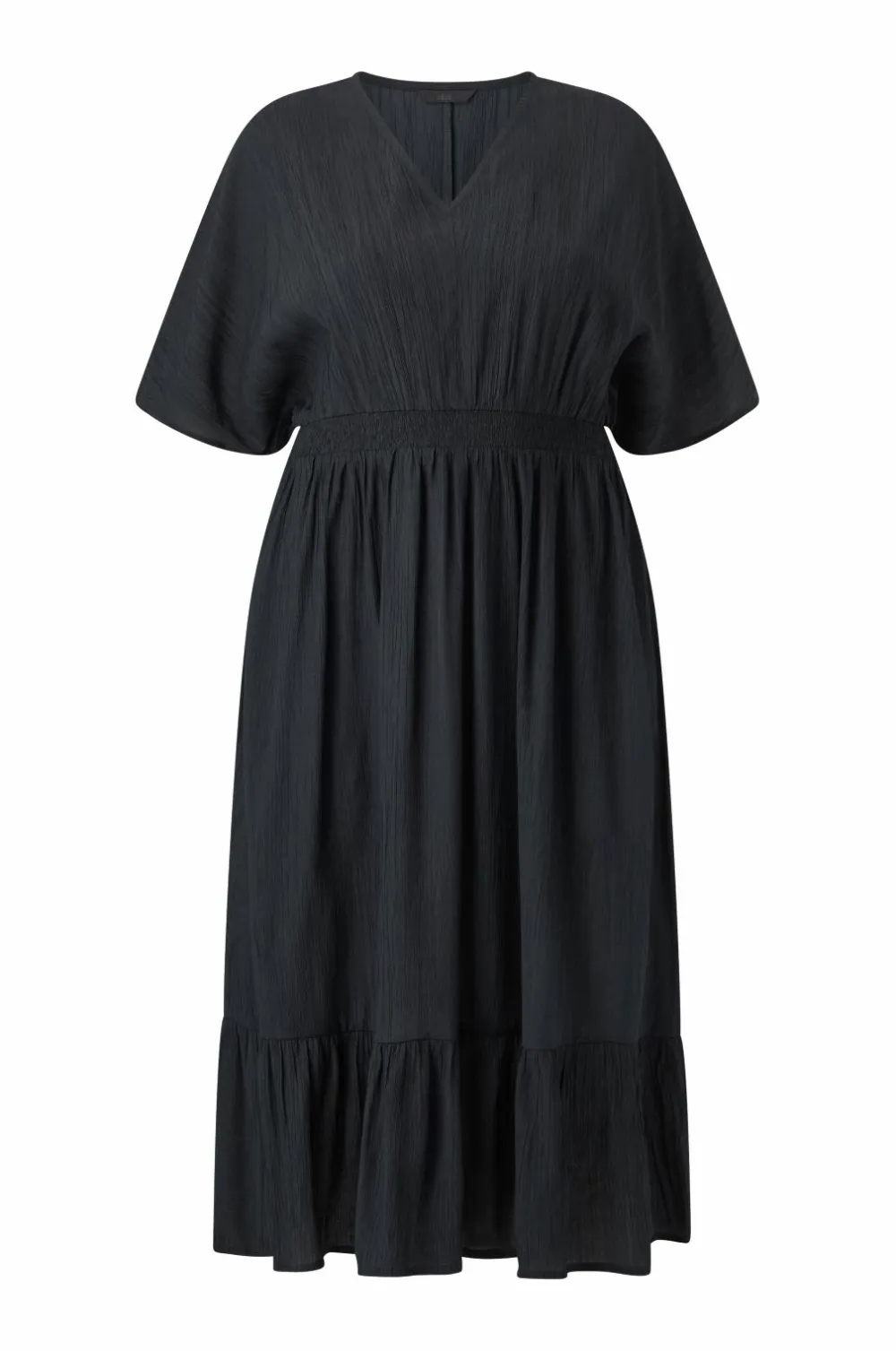 Ellos Plus collection Maxikjole med smock sort Hot