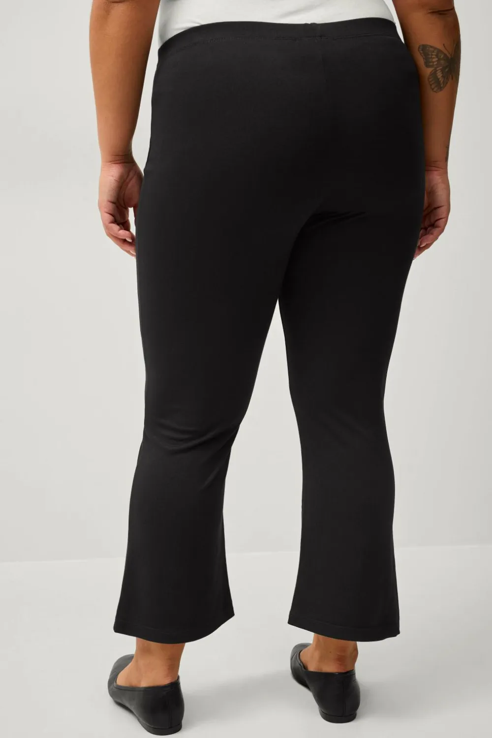 Ellos Plus collection Kortere leggings i kraftig kvalitet Sort