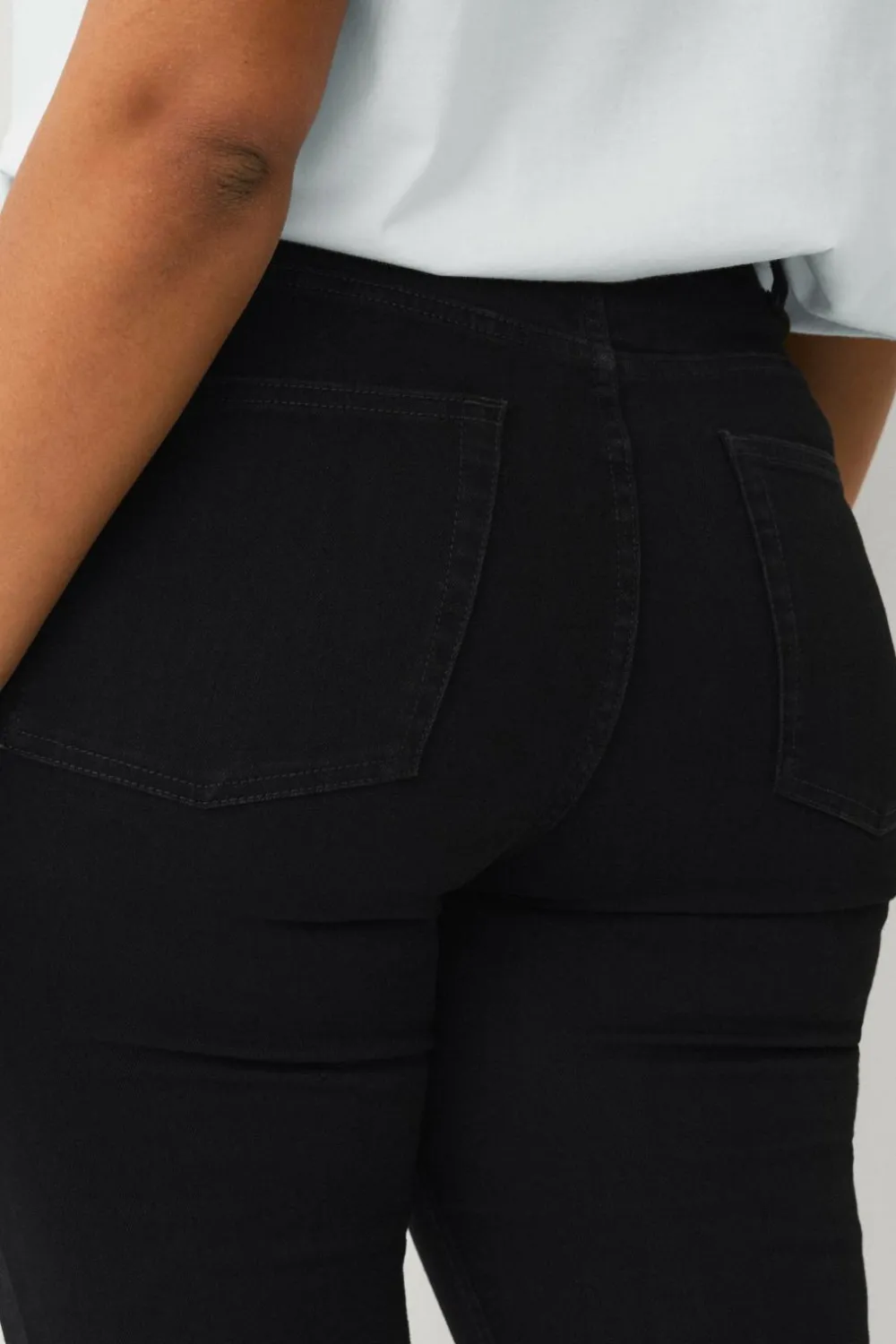 Ellos Plus collection slim jeans med høj talje Sort New