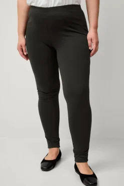 Ellos Basistøj|Tights & Leggings>Plus collection Leggings i kraftig kvalitet Sort