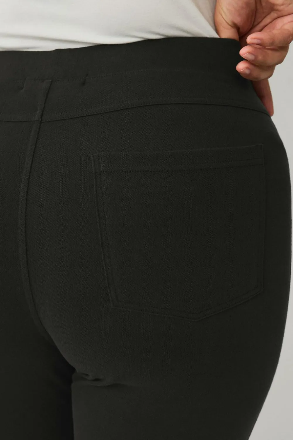 Ellos Bukser>Plus collection Capri treggings Sort