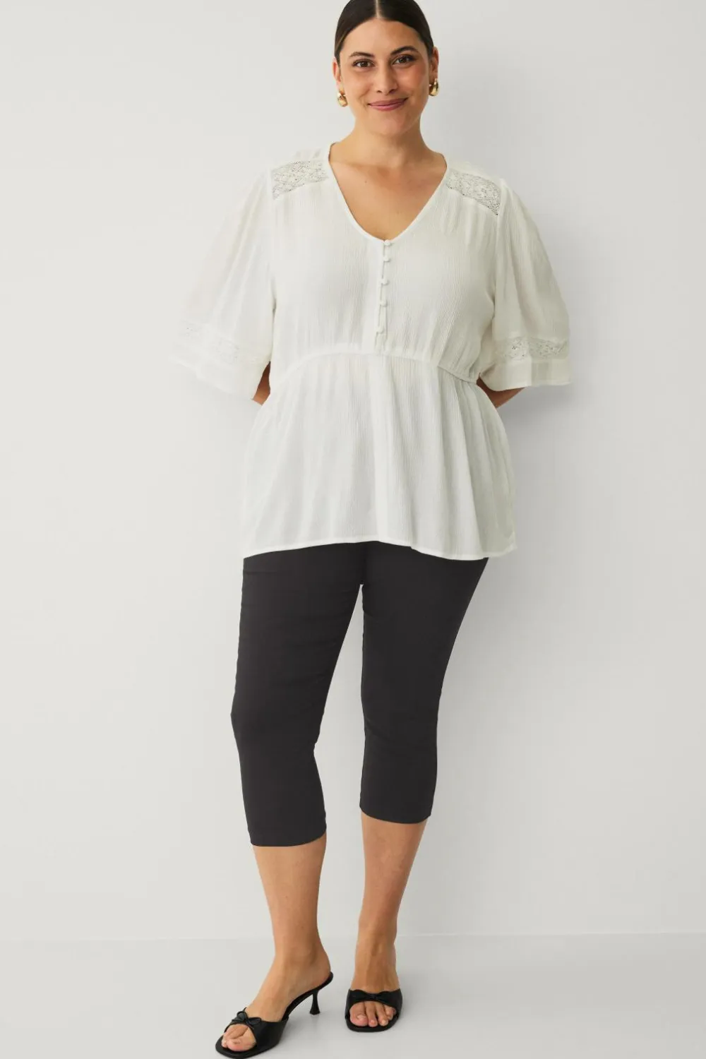 Ellos Plus collection Bluse Hvid