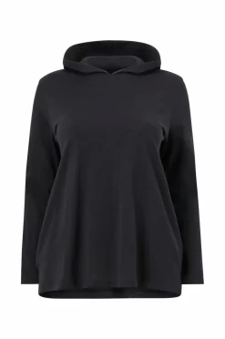 Ellos Plus collection Sweatshirt med hætte Black mdf/metal Sale