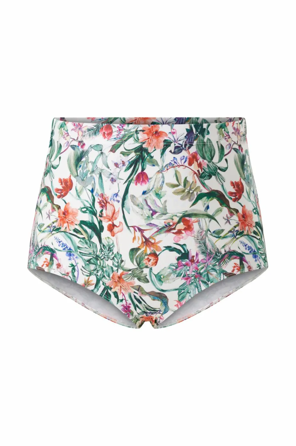 Ellos Bikinier & Bikinidele>Plus collection Maxi-bikinitrusse med høj talje Blomstret