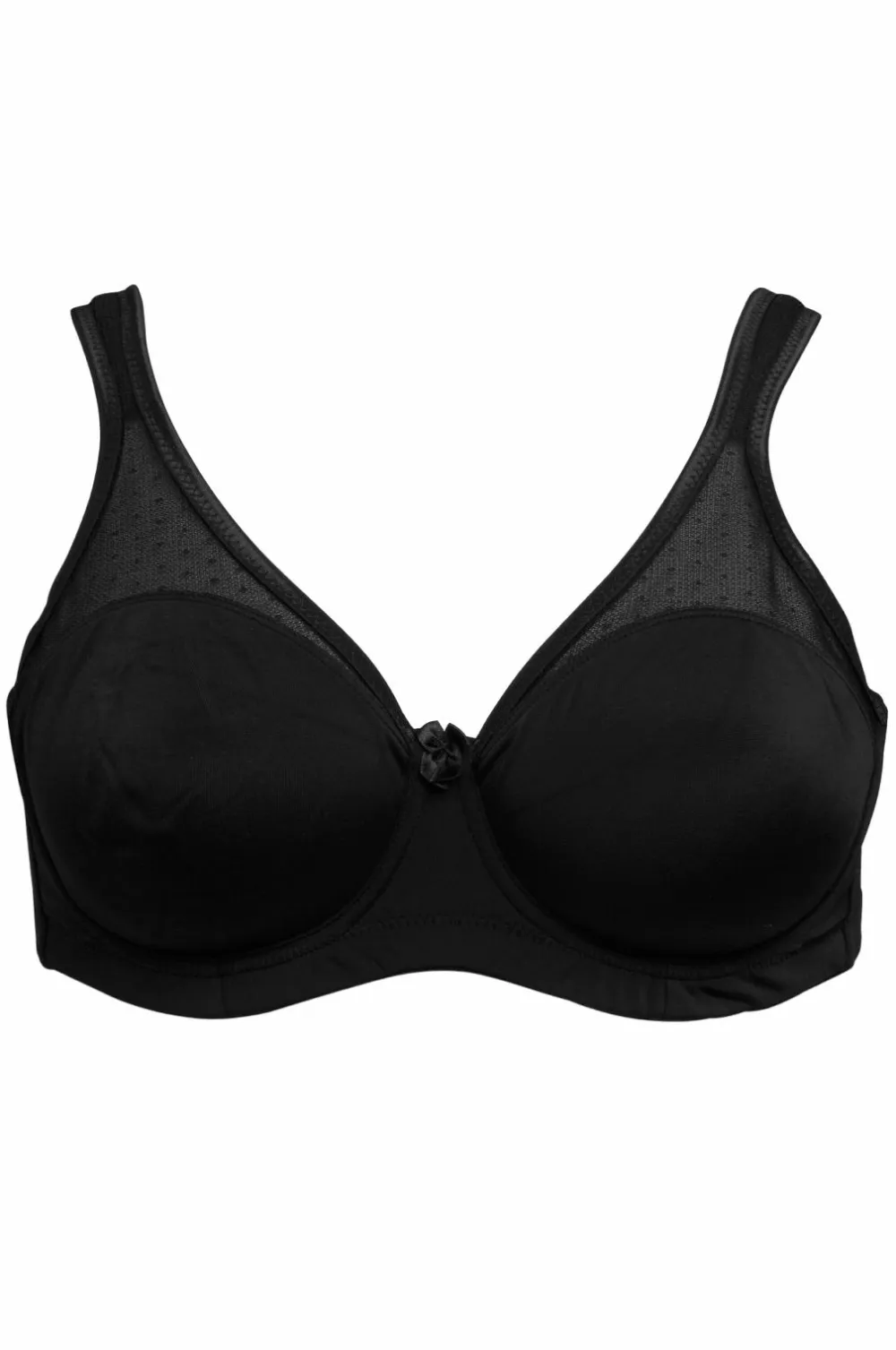 Ellos Plus collection Bøjle-bh med formstøbte, forede skåle Sort Discount