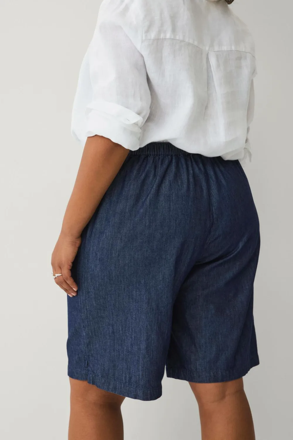 Ellos Plus collection Vida Shorts Mørk denim Hot