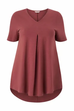 Ellos Plus collection Tunika med v-hals Rosa Clearance