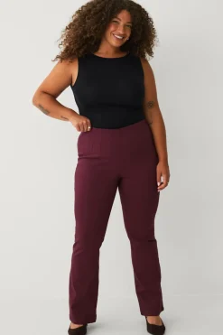 Ellos Plus collection Bootcut-bukser vinrød Outlet