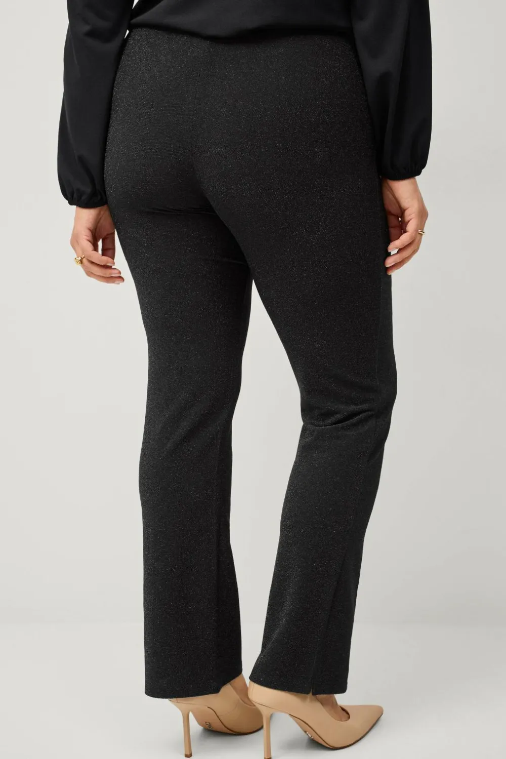 Ellos Tights & Leggings>Plus collection Bukser i lurex Sort med sort lurex
