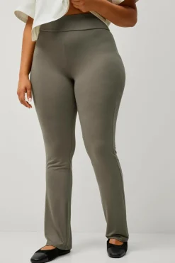 Ellos Plus collection Soft leggings med en bootcut Brun Online