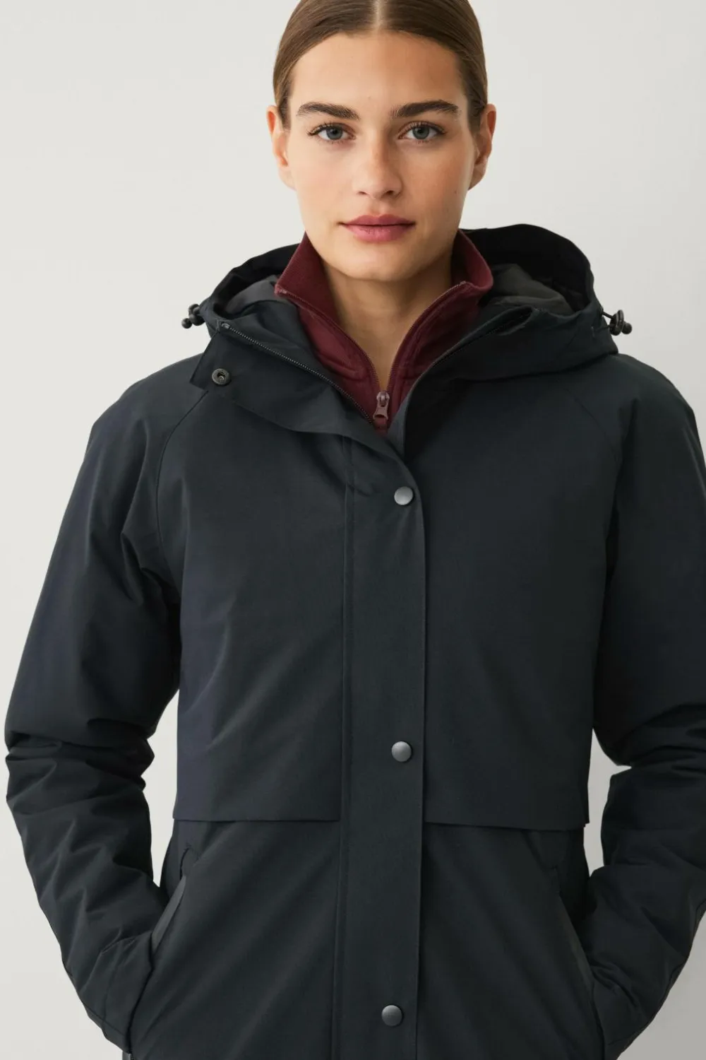 Ellos STUDIO Let foret parka sort Discount