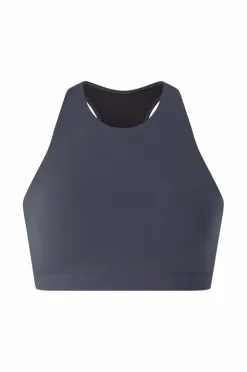 Ellos STUDIO Sports-bh Studio Bra High Neck Core Mørkegrå Sale