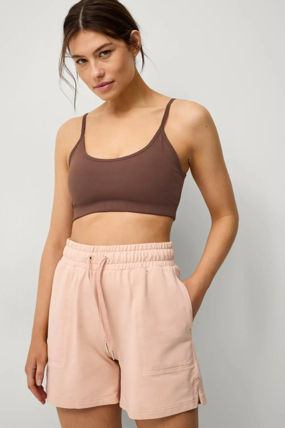 Ellos STUDIO Sweatshorts Soft Beigerosa Discount