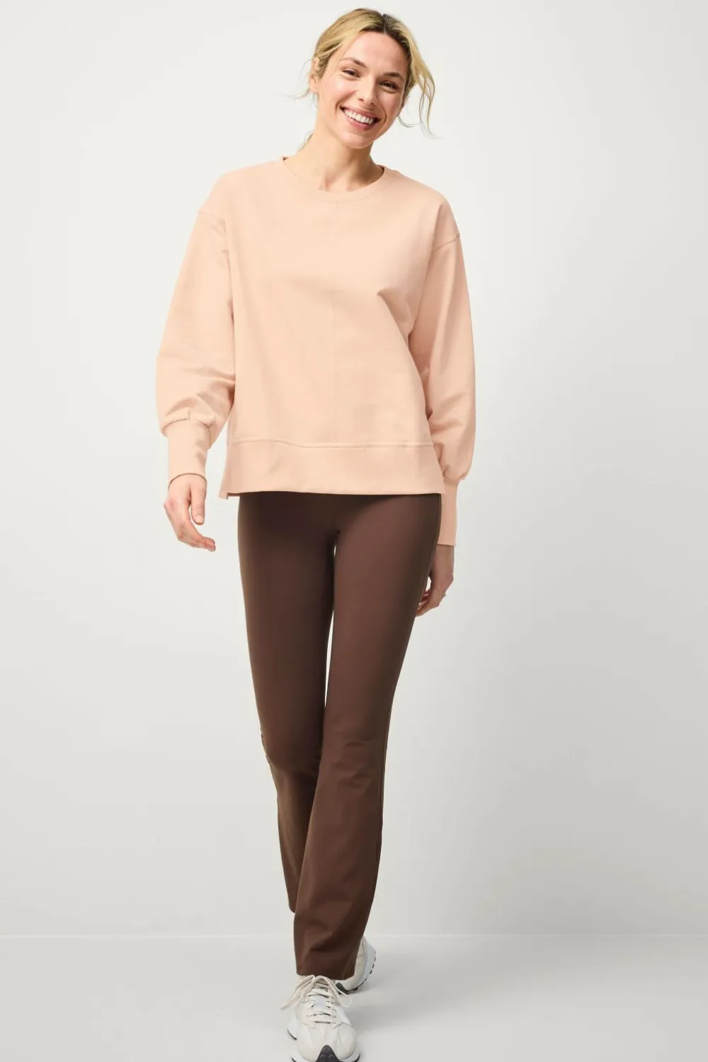 Ellos Sweatshirts & Hoodies>STUDIO Sweatshirt Sweat Crewneck Soft Beigerosa