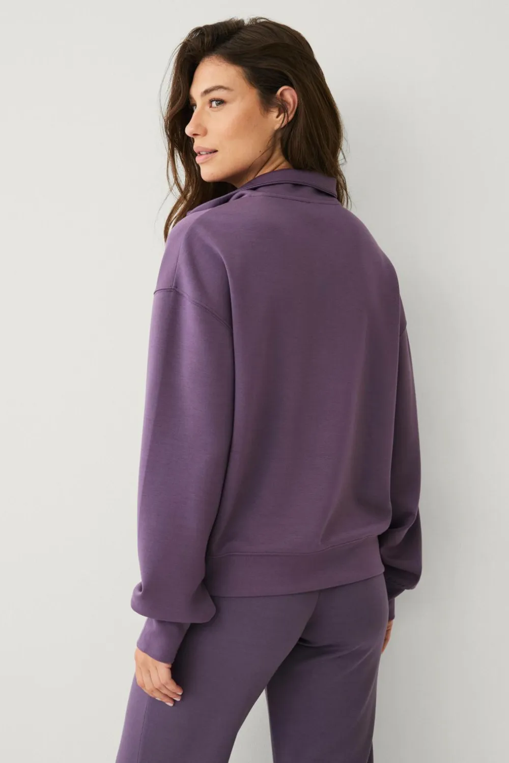 Ellos Træningstøj|Træningstøj>STUDIO Sweatshirt Tech Sweat Halfzip rosa-lilla