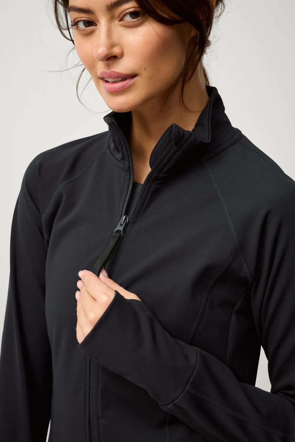 Ellos STUDIO Træningsjakke Warm Full Zip Core Sort Online