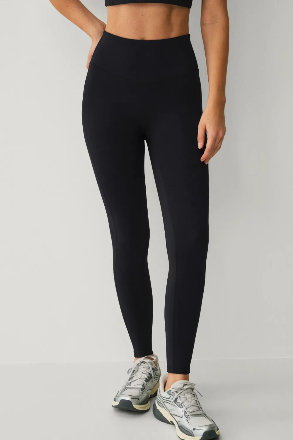 Ellos STUDIO Træningstights Studio Tights Flat Front Core Sort
