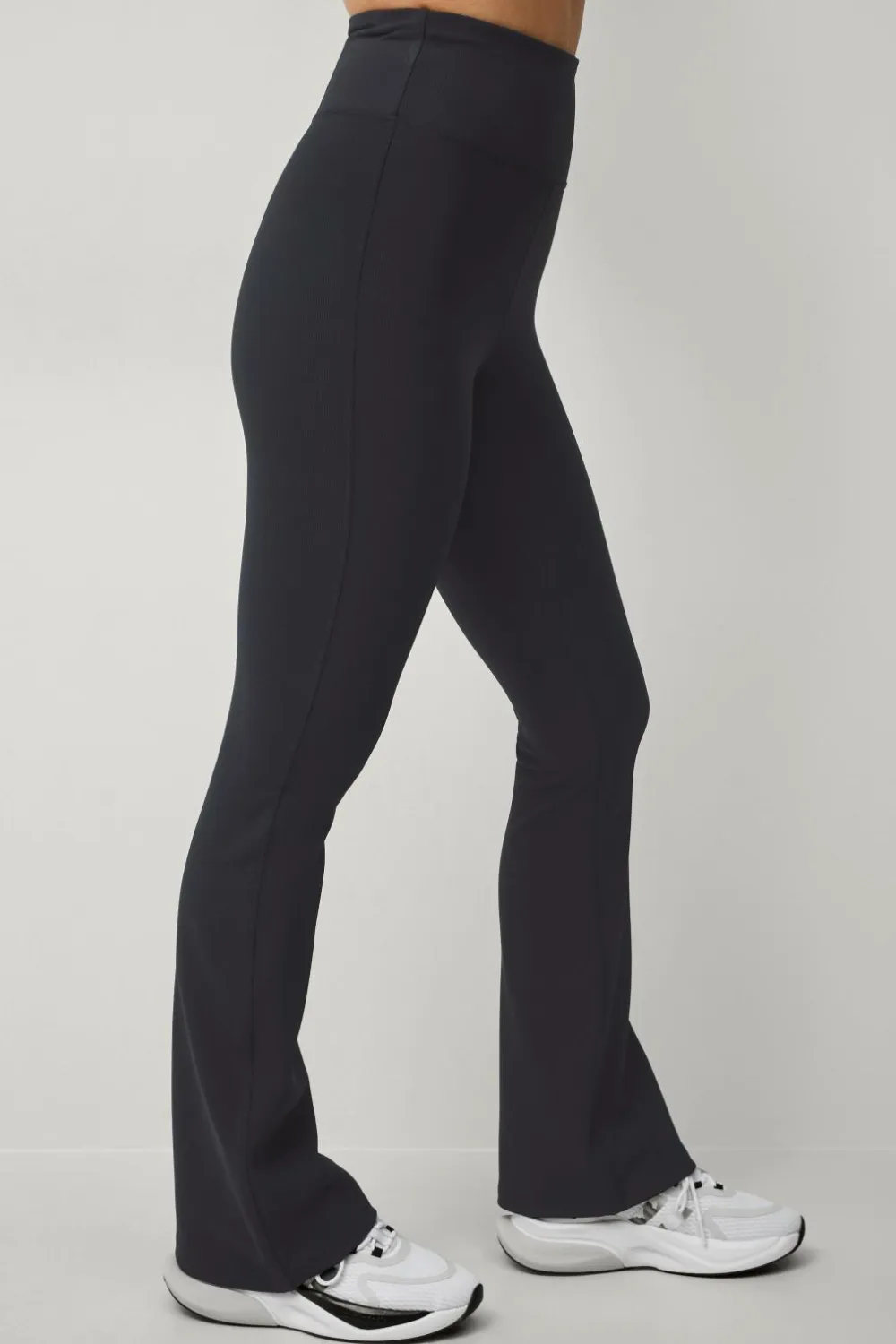 Ellos Træningstøj|Træningstøj>STUDIO Træningstights Flare Structure Tights Sort