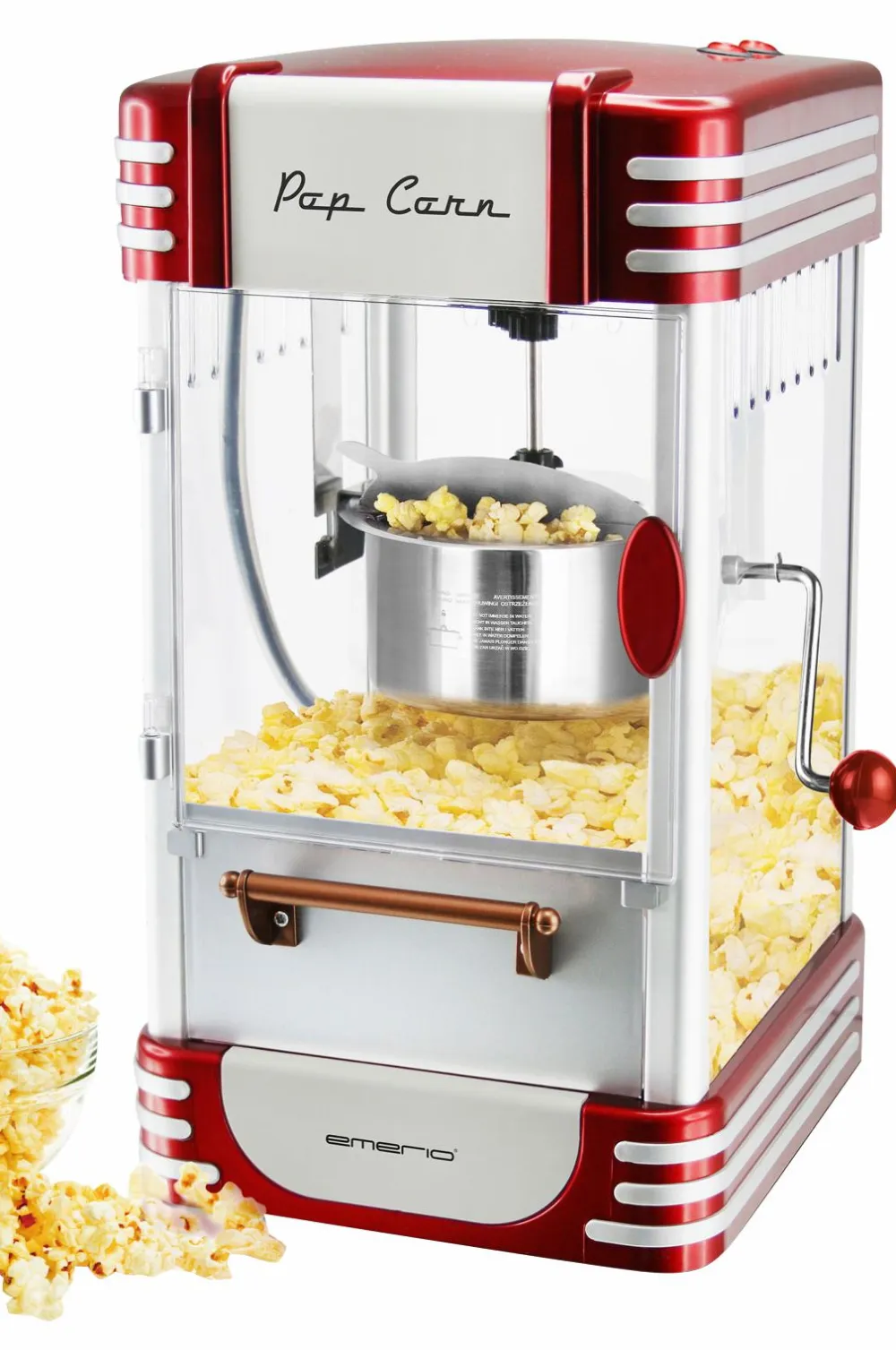 Emerio Små Køkkenmaskiner>Popcorn-maskine Rød