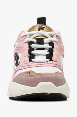 FILA Kondisko Collene Logo Kids White-powder pink New