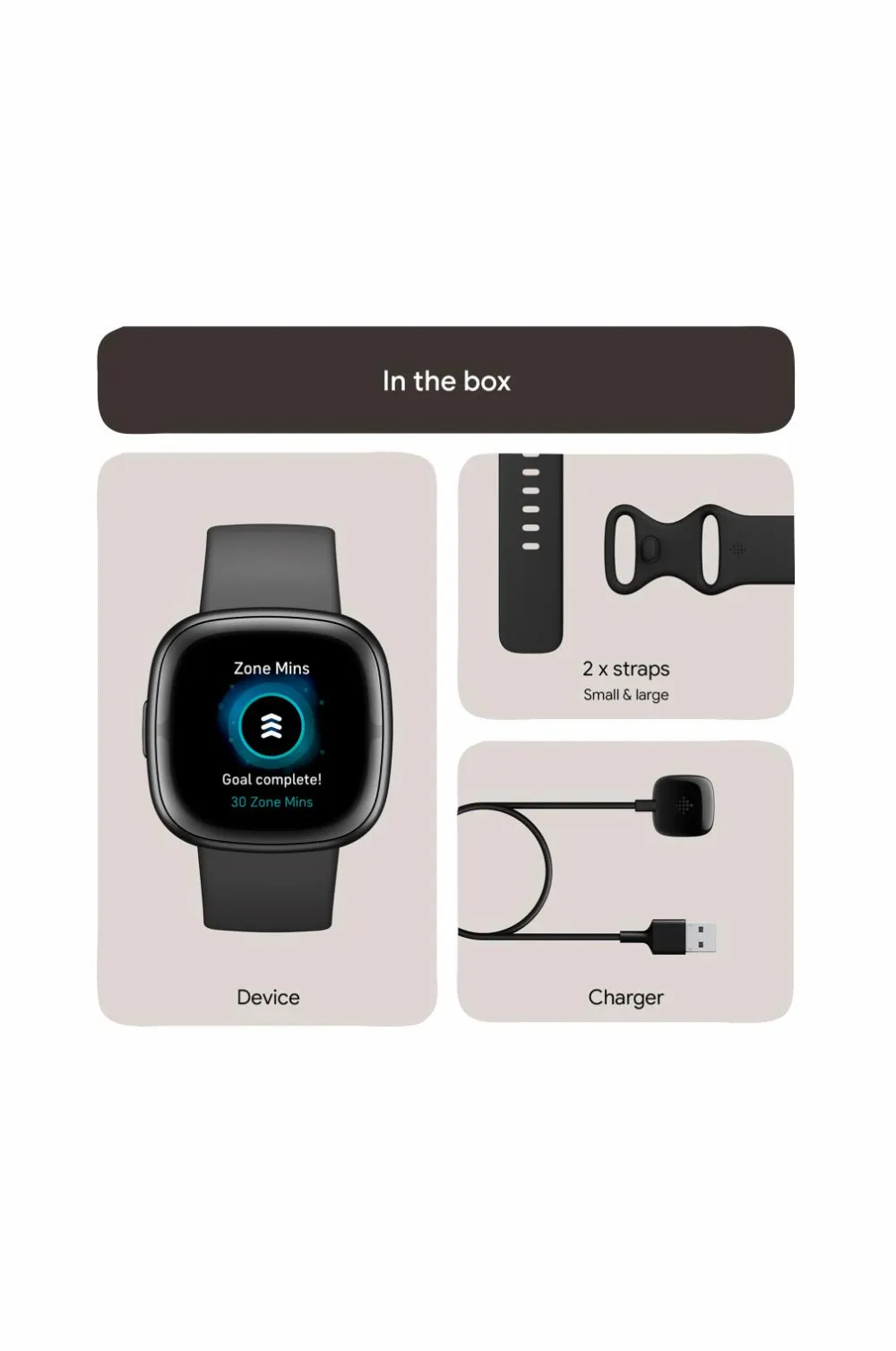 Fitbit Ure|Ure>Sense 2, Shadow Grey/Graphite