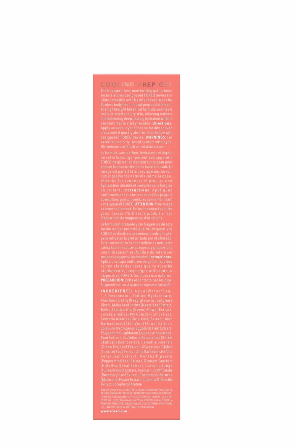 FOREO Peach™ Cooling Prep Gel 100 Ml No color New