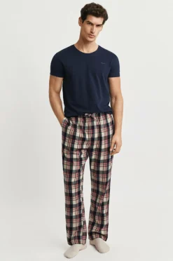 Gant Nattøj & Homewear>Flannel Check Pajama Pants Ruby Red