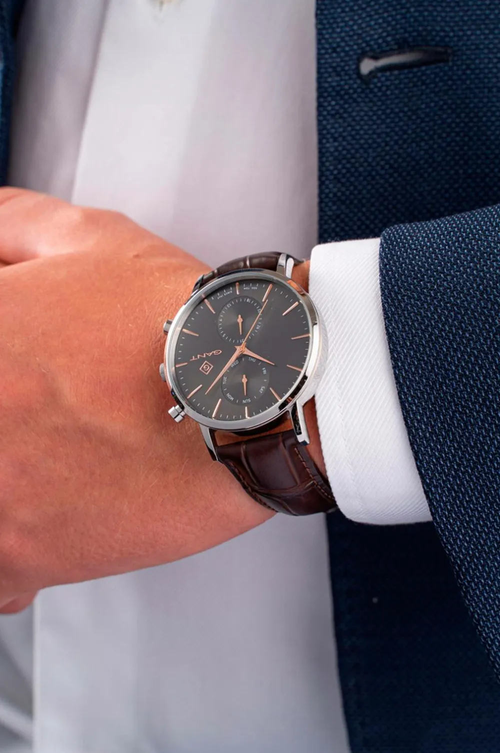 Gant Ure>Park Hill Day-Date II Grey/Brown