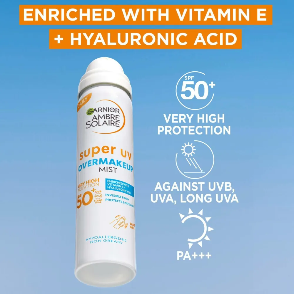 Garnier Solbeskyttelse>Ambre Solaire Super UV Sun Protection SPF50 For Normal Skin 75Ml No Color