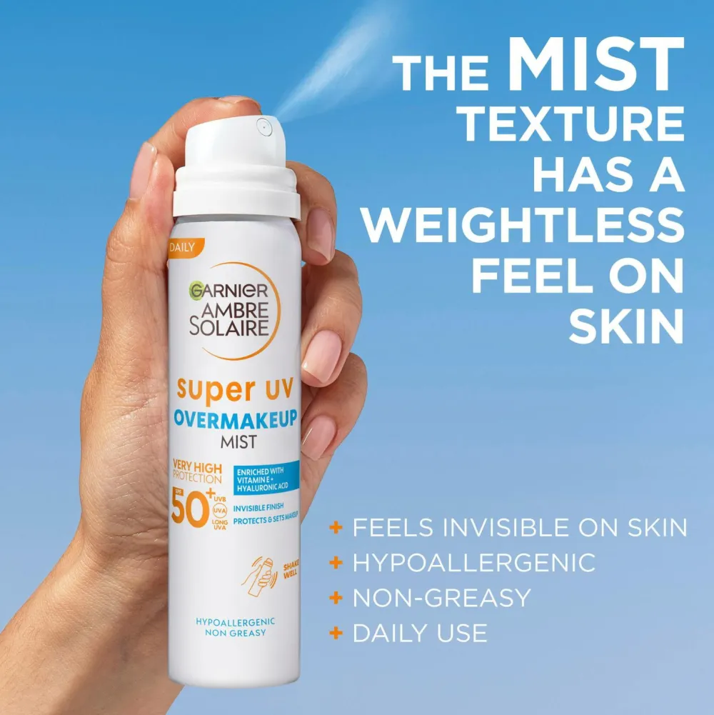 Garnier Solbeskyttelse>Ambre Solaire Super UV Sun Protection SPF50 For Normal Skin 75Ml No Color