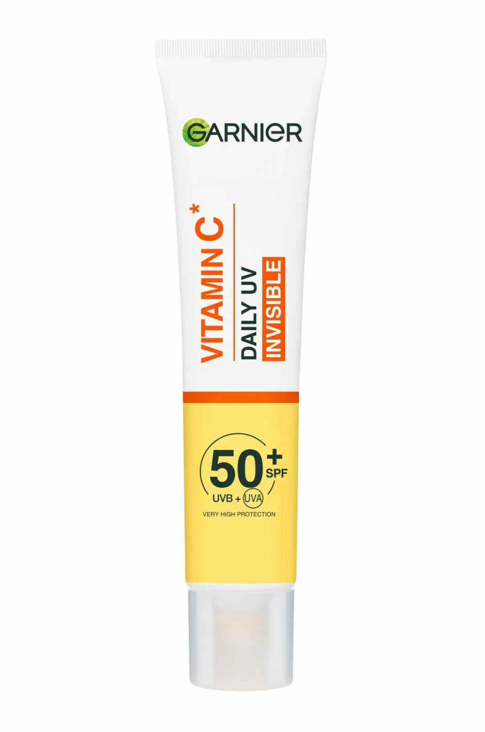 Garnier Vitamin C* Glow-Boosting Daily UV Fluid SPF50+ For Dull Skin Invisible 40 Ml No Color New