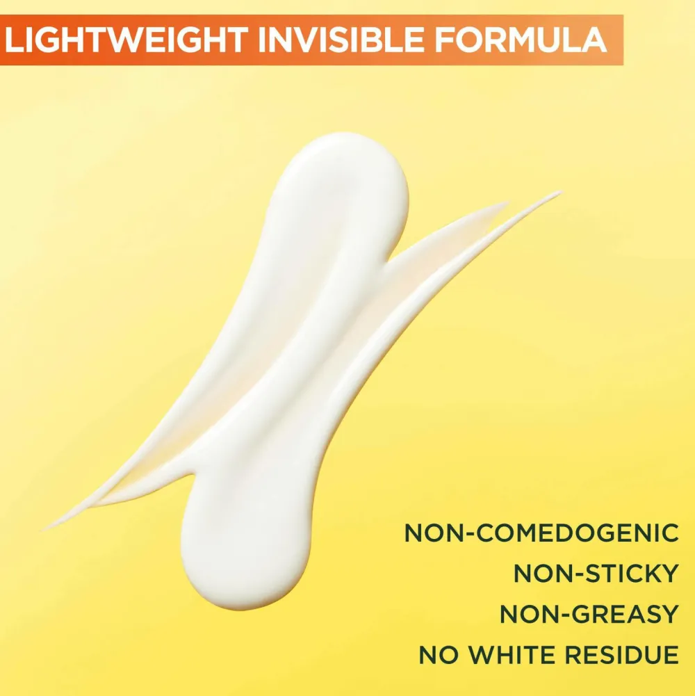 Garnier Vitamin C* Glow-Boosting Daily UV Fluid SPF50+ For Dull Skin Invisible 40 Ml No Color New