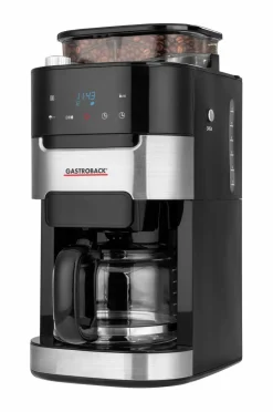 Gastroback Kaffe- & Espressomaskiner>Kaffemaskine Grind & Brew Pro Sølvfarvet