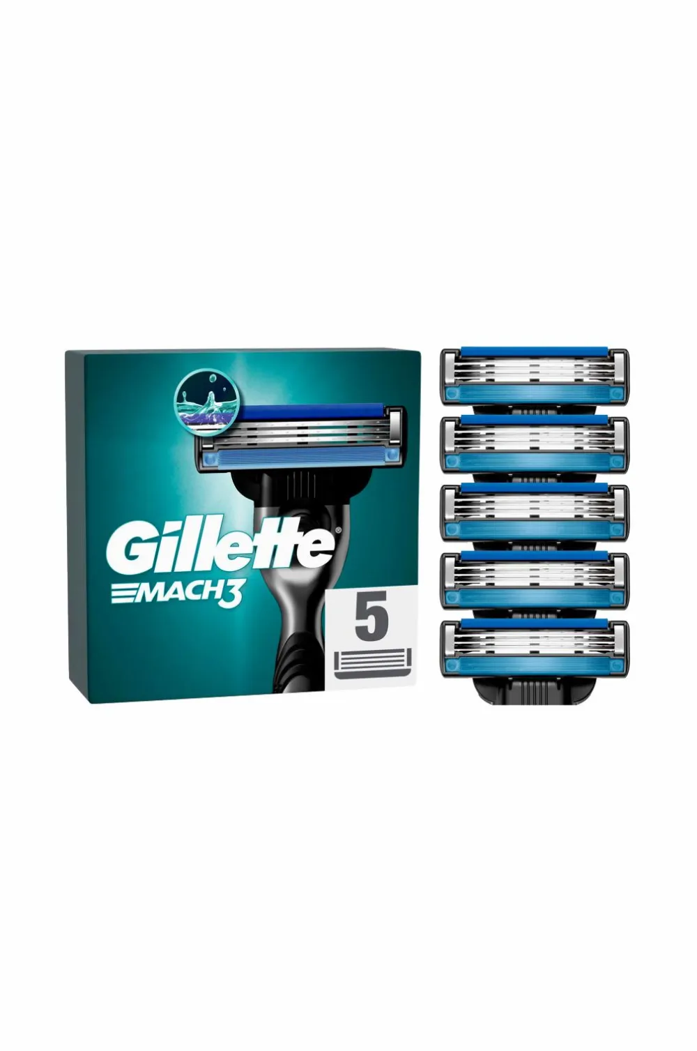 Gillette Barbering|Barbering>Barberblad Mach3 – 5 stk No color