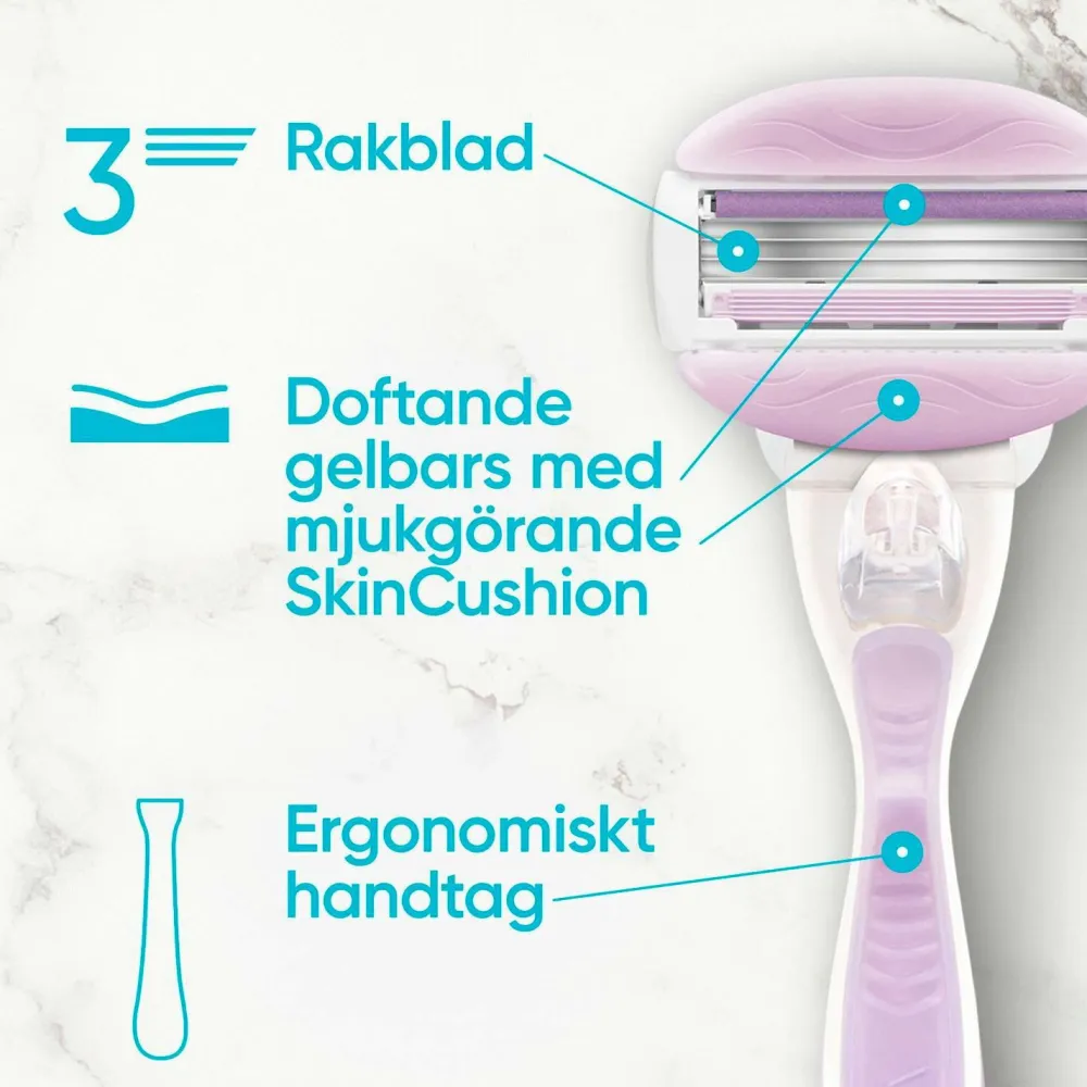 Gillette Hårfjerning>Barberblad Comfortglide Breeze 8-pak No color