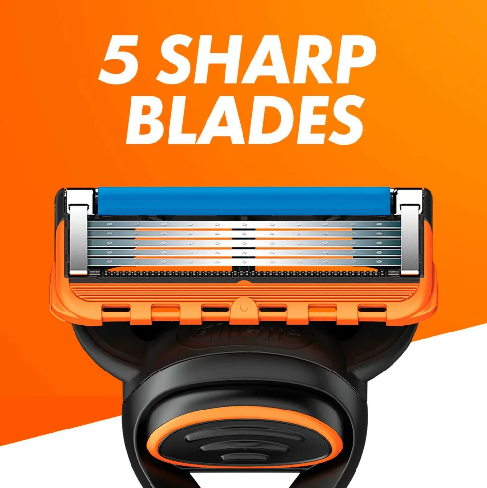 Gillette Barbering|Barbering>Barberkniv Fusion med 2 barberblade No color