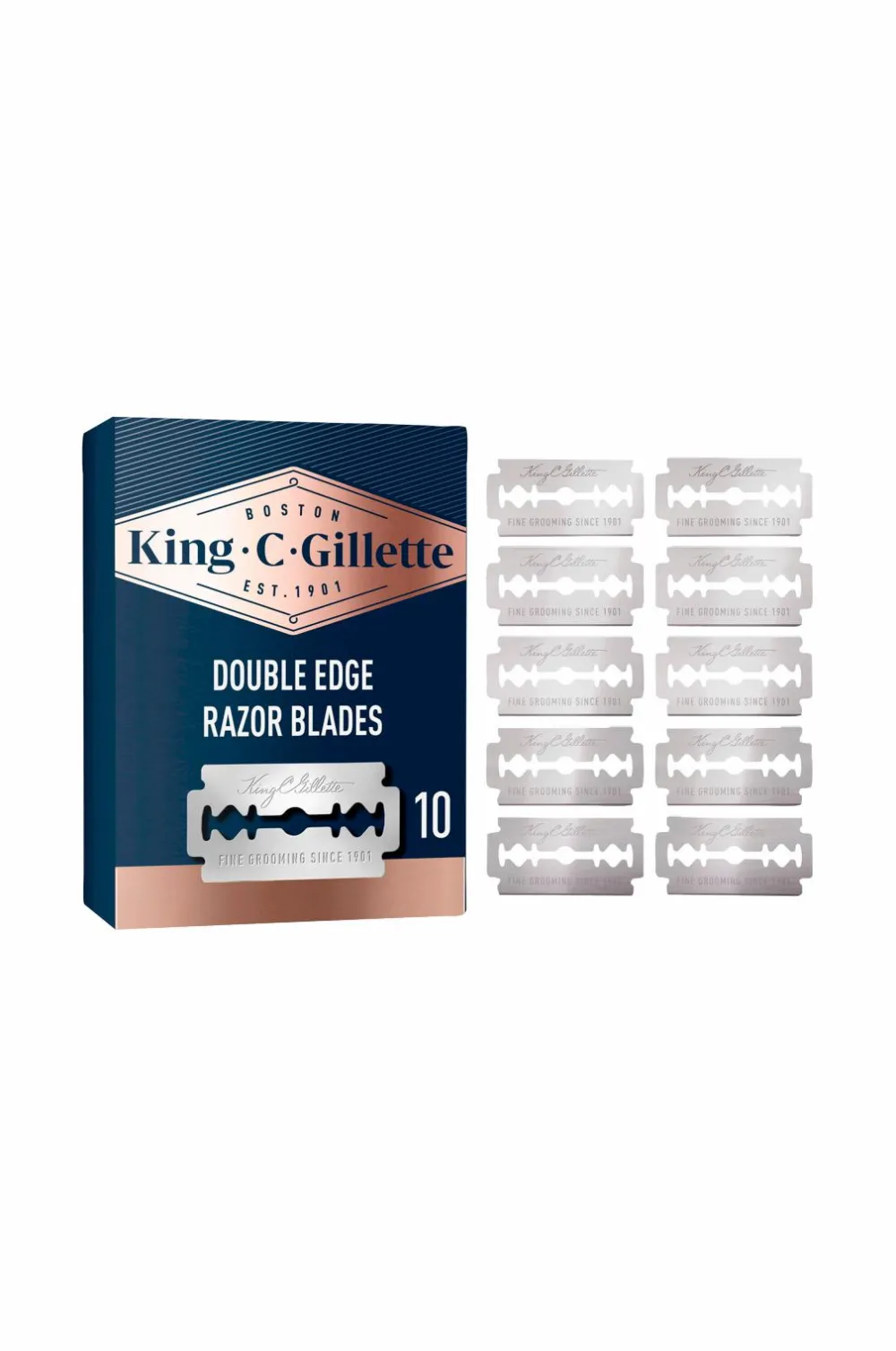 Gillette Barbering|Barbering>Dobbeltsidet sikkerhedsbarberblad - 10 stk. No color