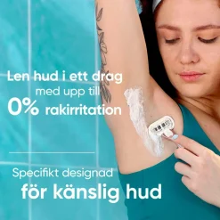 Gillette Udjævningsplan Pro Smooth Sensitive + 3 barberblade No color Sale