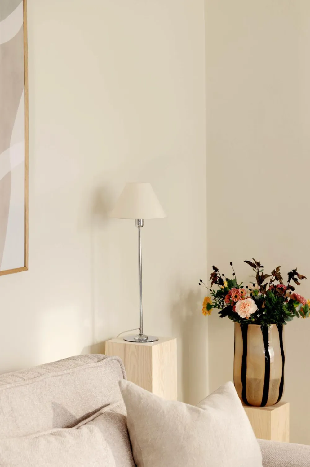 Globen Lighting Lampefødder>Bordlampe Base Iris 45 Krom