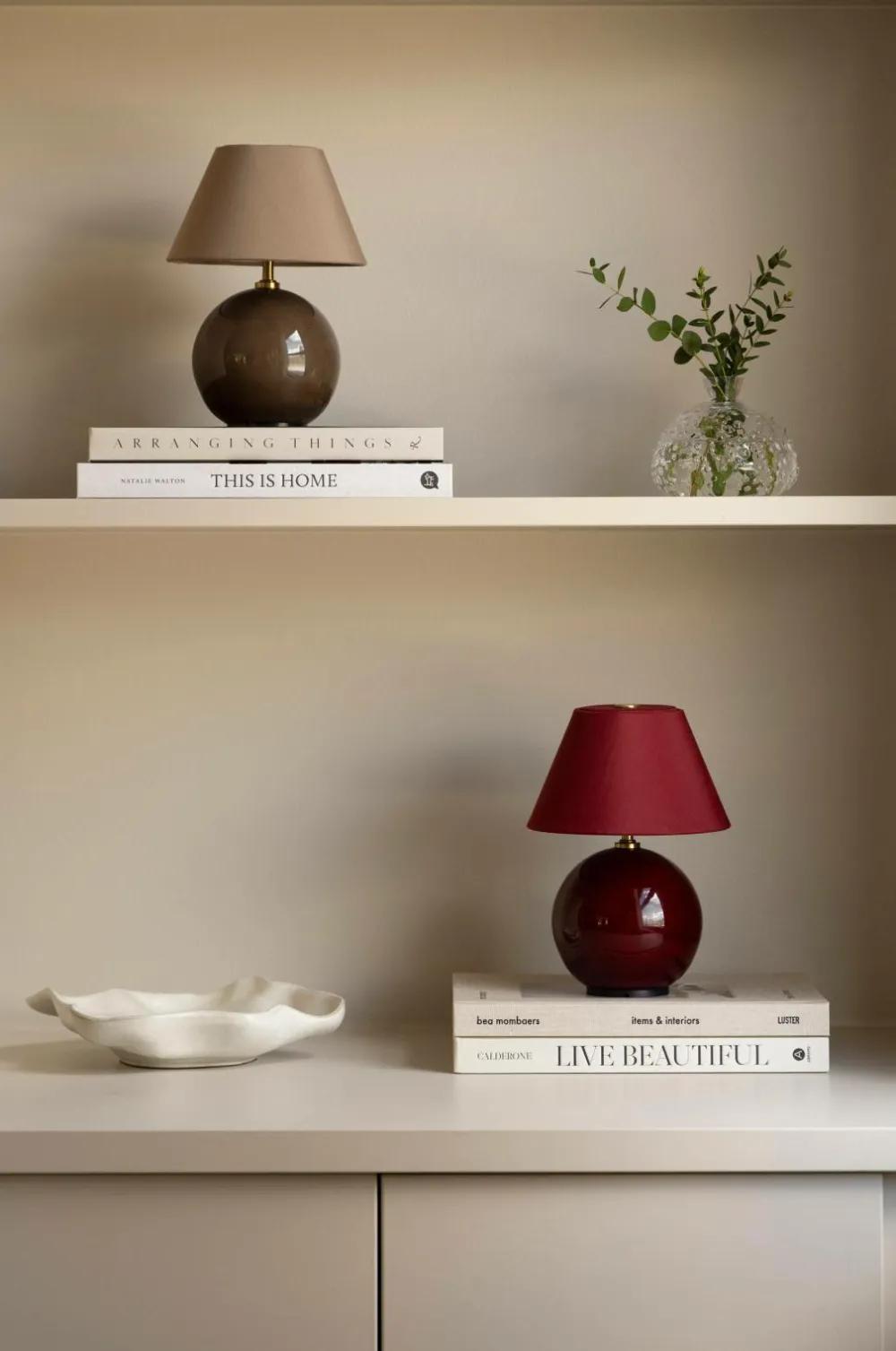 Globen Lighting Genopladelige Lamper>Bærbar bordlampe Iris 16 Bordeaux