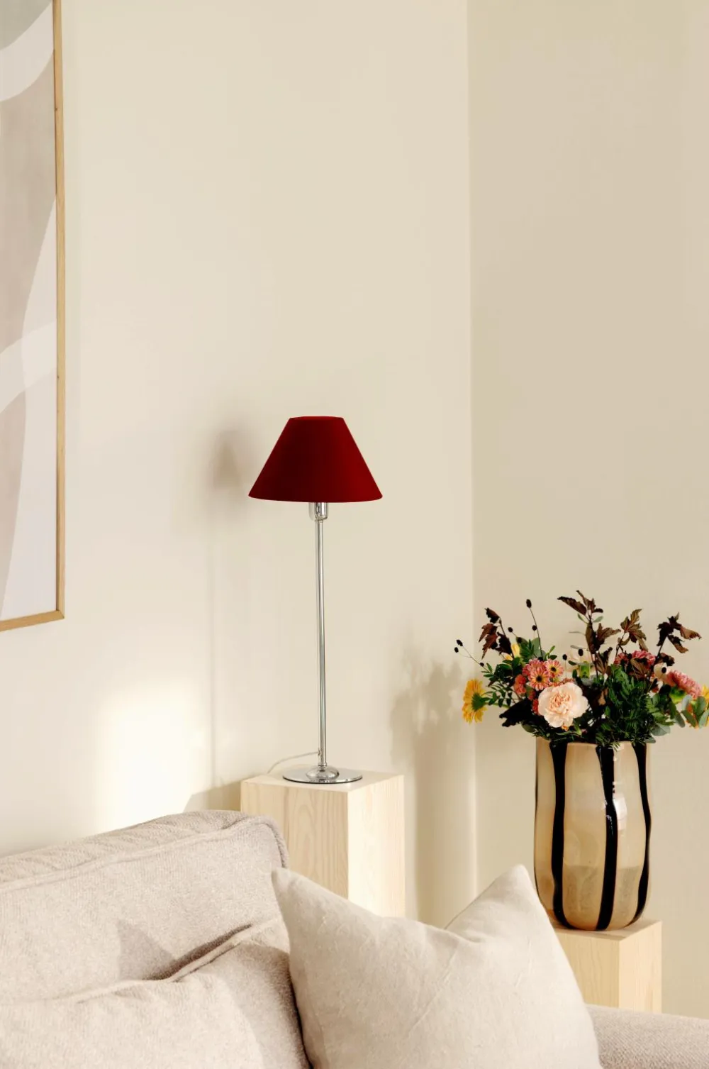 Globen Lighting Lampeskærme>Lampeskærm Iris 20 Bourgogne