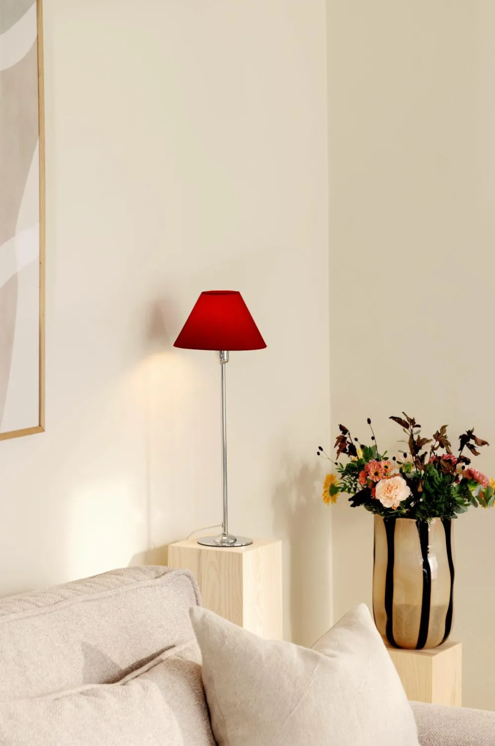 Globen Lighting Lampeskærme>Lampeskærm Iris 20 Bourgogne