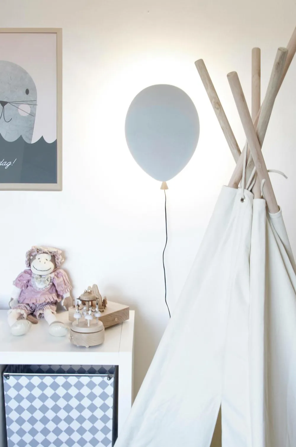 Globen Lighting Væglampe Balloon Grå/ask Sale
