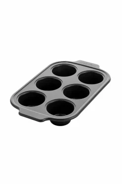 GreenPan Bagetilbehør & Bageredskaber>Muffinsforme 6 stk Sort