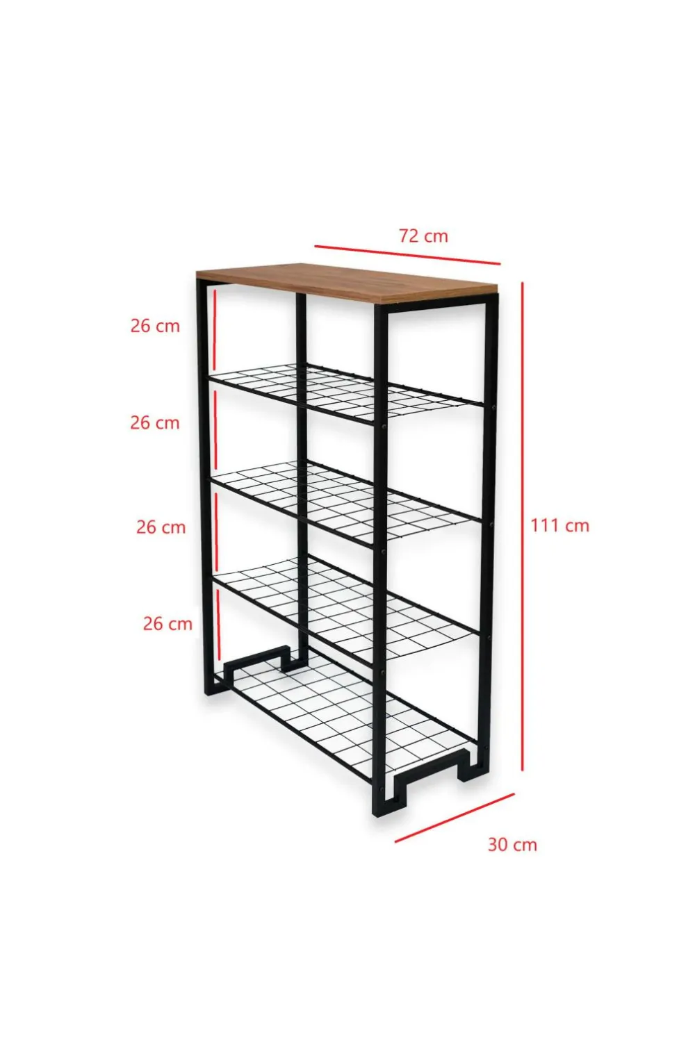 Hanah Home Entrémøbler>Skoskab Fia Atlantic Pine/Sort