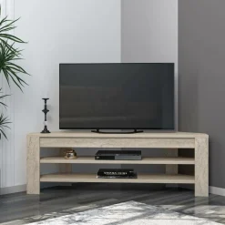 Hanah Home TV-bænk Corner Travertin Online
