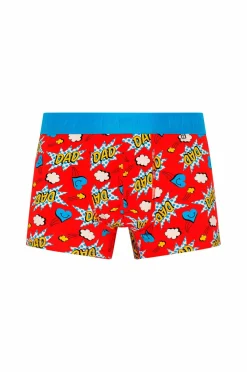 Happy Socks Boksershorts Super Dad Short Boxers Gift Set 2-pak Blue Discount