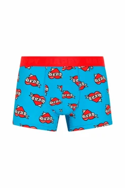 Happy Socks Boksershorts Super Dad Short Boxers Gift Set 2-pak Blue Discount